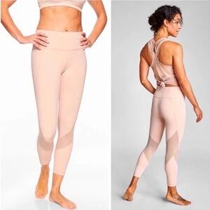 Athleta Eclipse 7/8 Tight High Rise Mesh Leggings.
